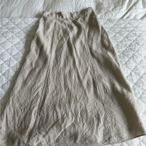 Jcrew 00 Irish linen skirt Women's Neutral